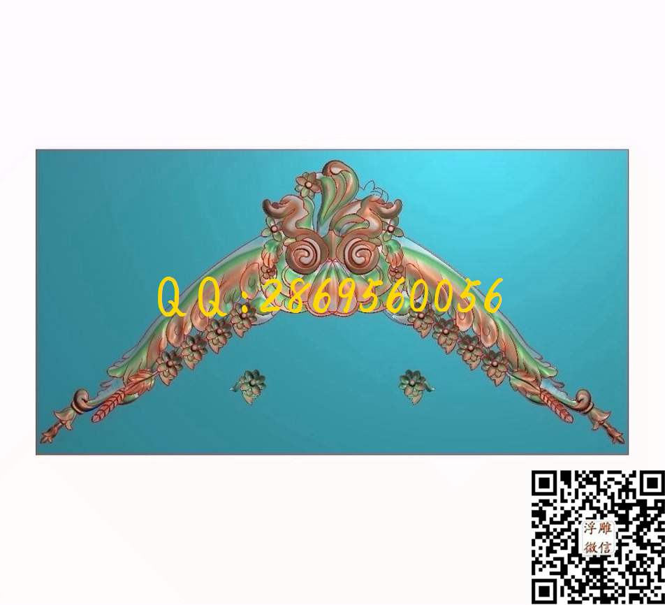 门花681-351_欧式长条洋花横洋花门楣门头花门花洋贴花门上花镂空洋花精雕图浮雕图
